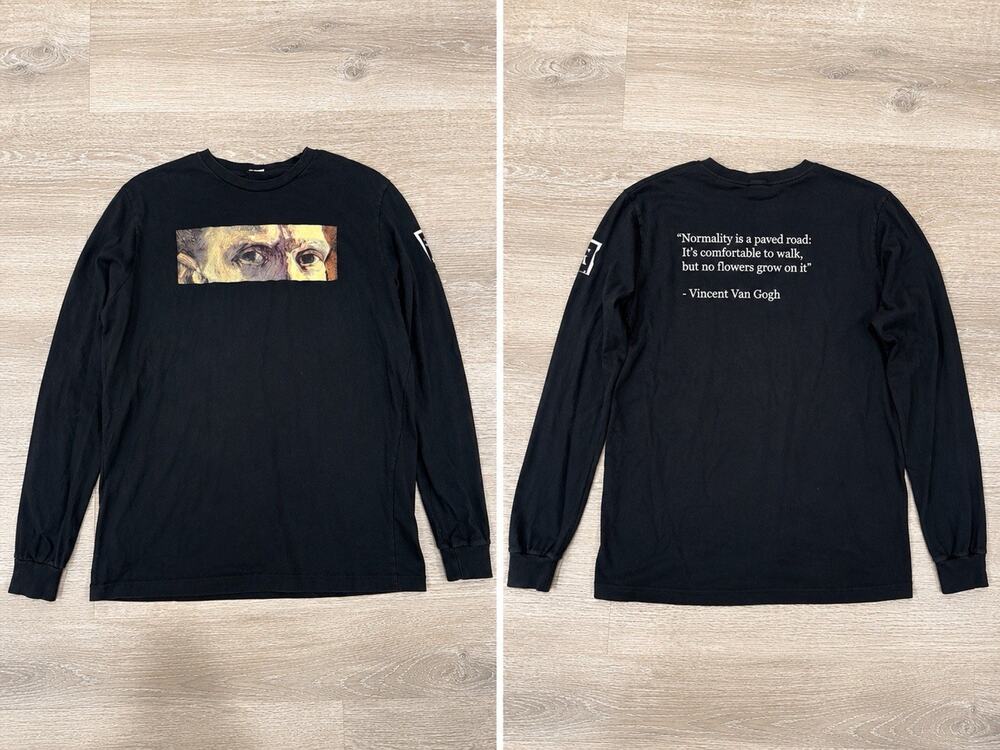 Van Gogh Santa Barbara Museum Of Art Black T-Shirt Men's Size Large Cotton EUC